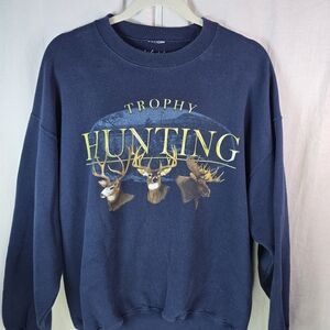 Jerzees Mens_Life Style Classics Sweatshirt Size Large in Blue